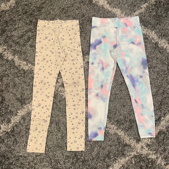 Girls Pants Bundle Size 14-16 Leggings Jeans Stretch Adjustable Waist Tie-Dyed - Picture 2 of 10